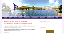 Desktop Screenshot of kanu-club-hameln.de