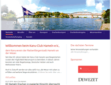 Tablet Screenshot of kanu-club-hameln.de
